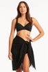 Sea Level Overswim Frayed Sarong